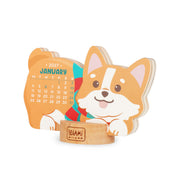Calendar with Wooden Base - 2027