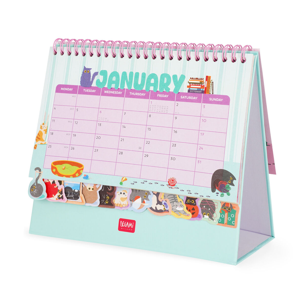 Calendriers de Table avec Autocollants - 2027