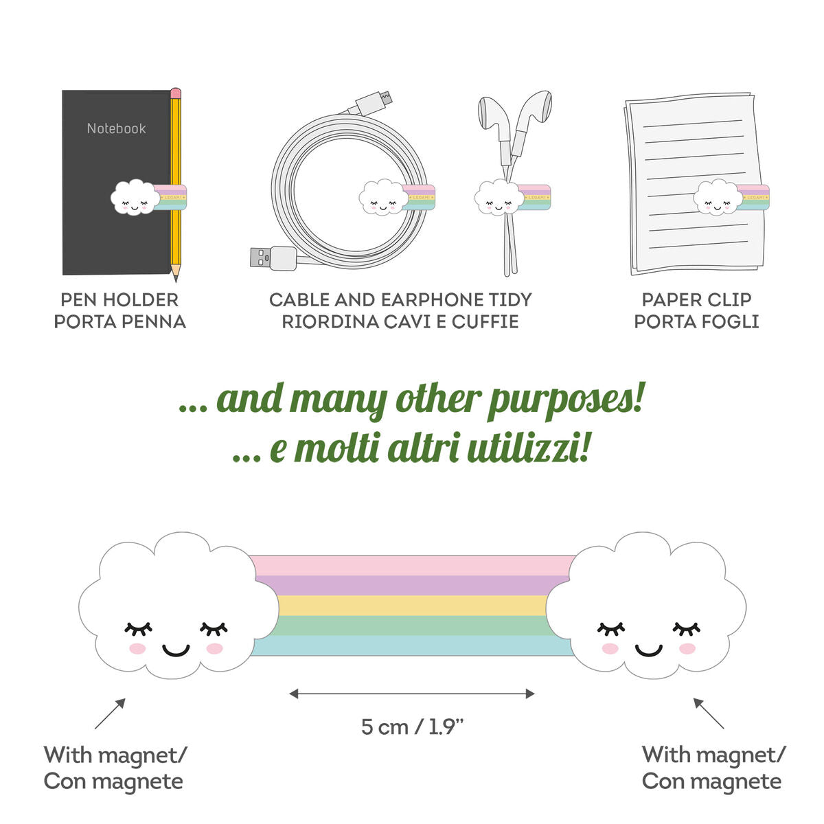 Clip Magnétique Rainbow - Magnetic Clip
