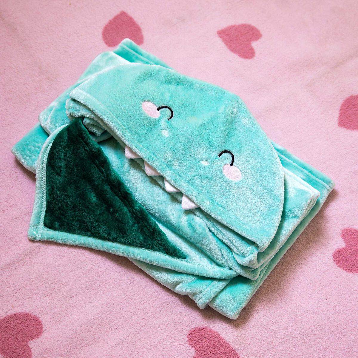 Couverture à Capuche Dino - Cosy Hugs