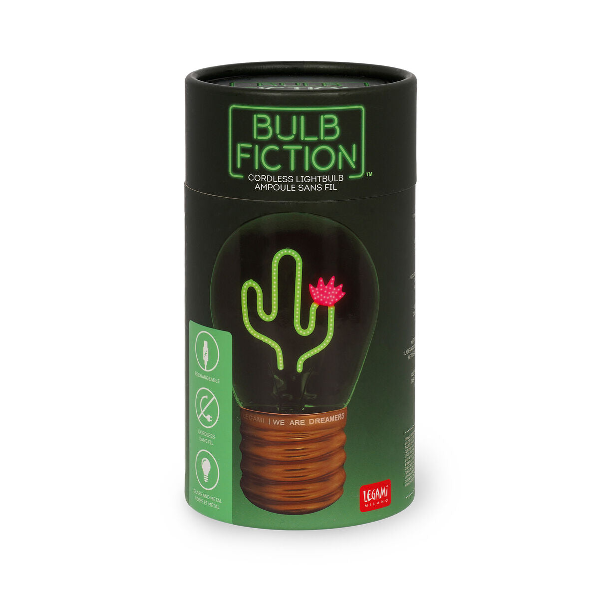 Lampe Décorative de Table en Forme d’Ampoule - Cactus - Bulb Fiction