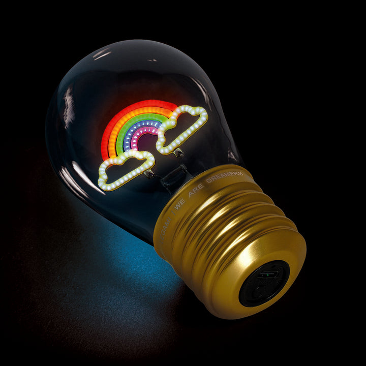 Lampe Décorative de Table en Forme d'ampoule - Rainbow - Ampoule Fiction