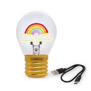 Lampe Décorative de Table en Forme d’Ampoule - Rainbow - Bulb Fiction