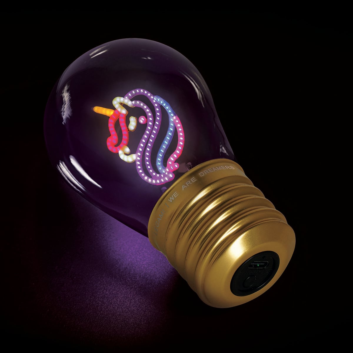 Lampe Décorative de Table en Forme d'ampoule - Licorne - Ampoule Fiction