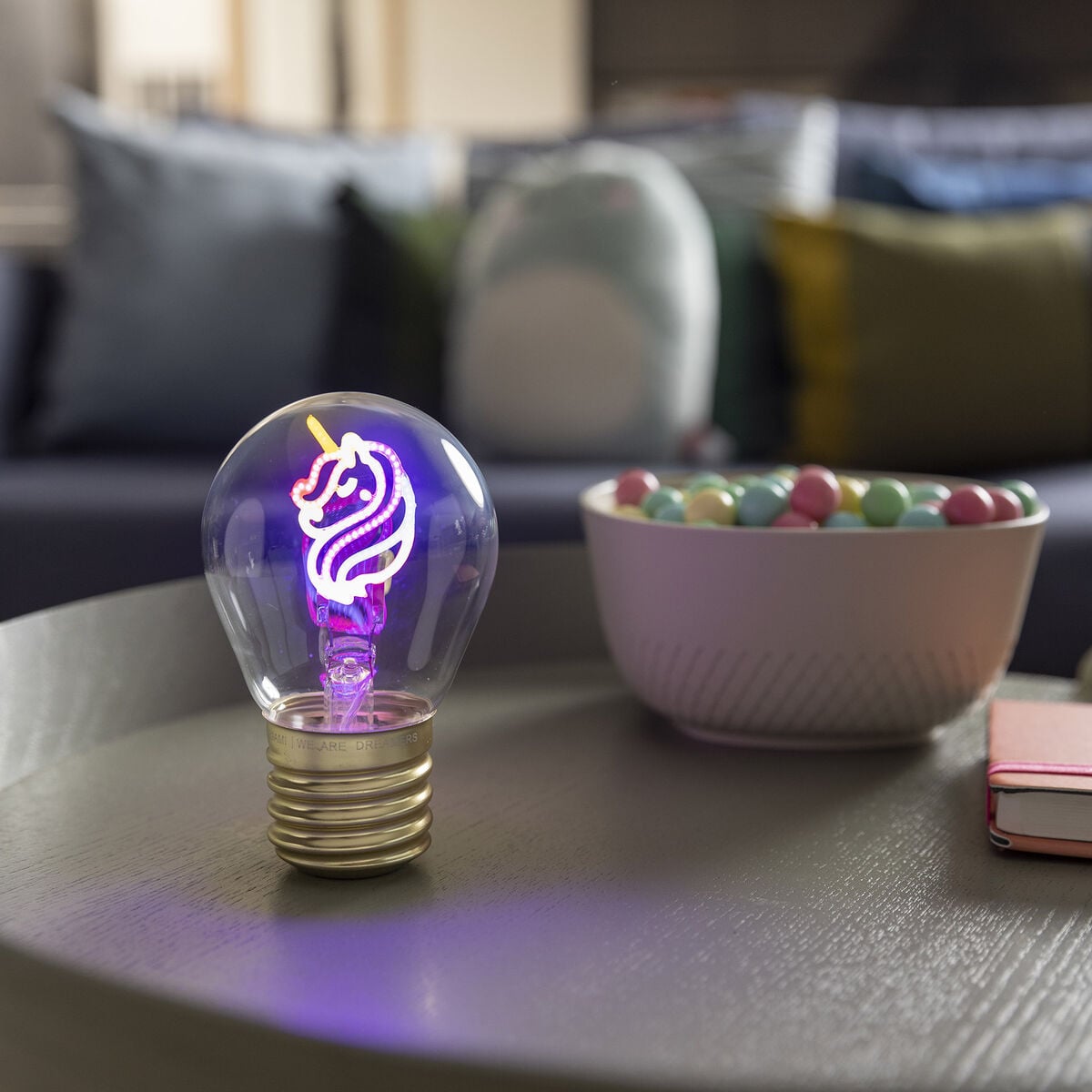 Lampe Décorative de Table en Forme d’Ampoule - Unicorn - Bulb Fiction