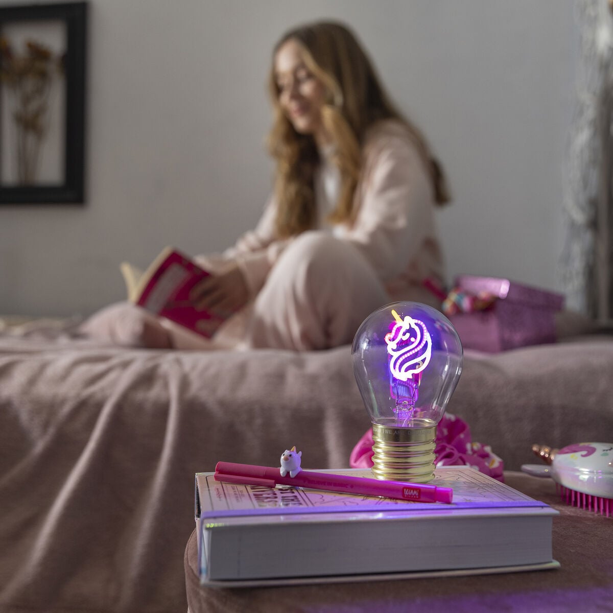 Lampe Décorative de Table en Forme d’Ampoule - Unicorn - Bulb Fiction