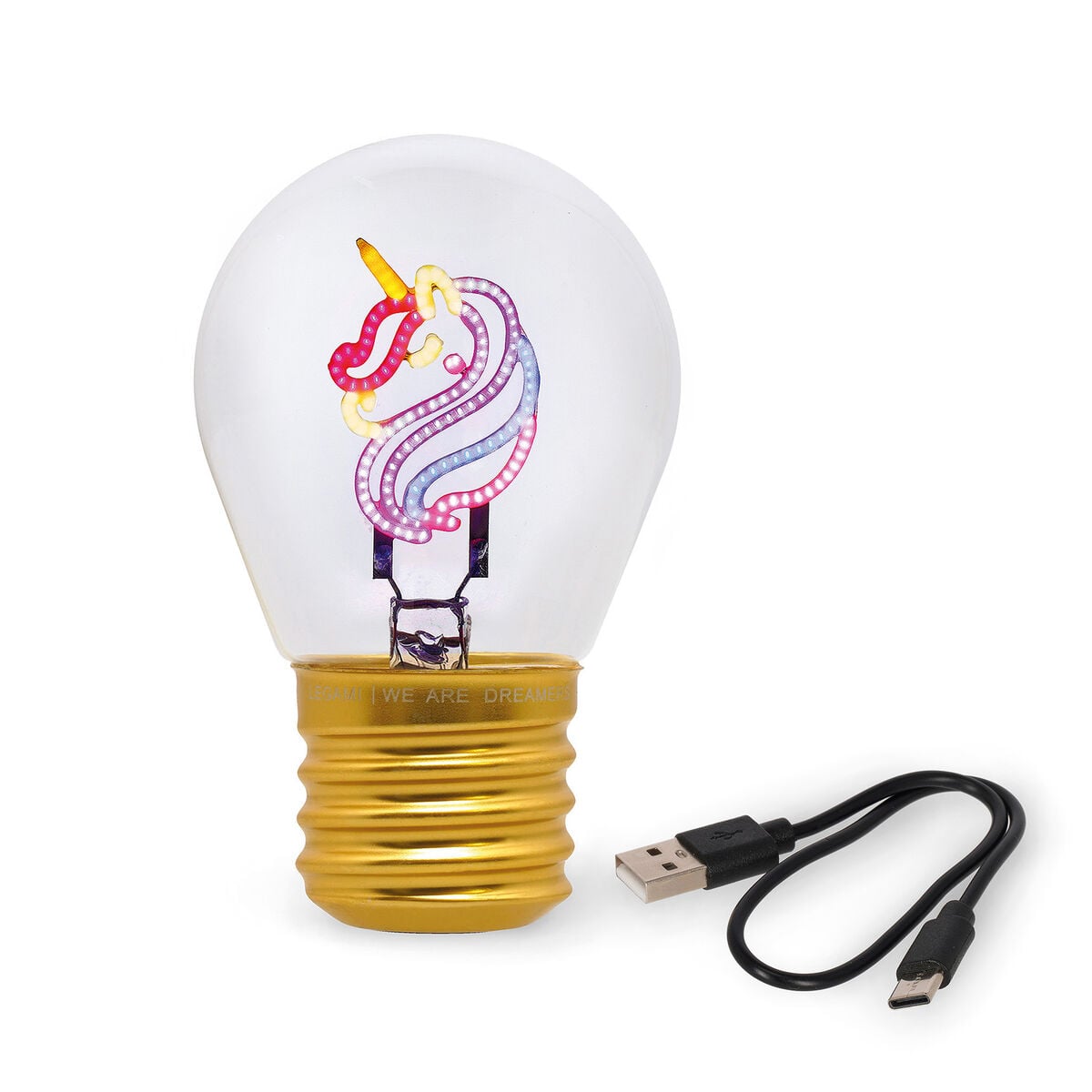 Lampe Décorative de Table en Forme d’Ampoule - Unicorn - Bulb Fiction