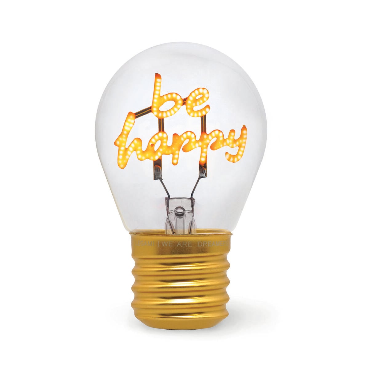 Lampe Décorative de Table en Forme d’Ampoule - Be Happy - Bulb Fiction