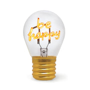 Lampe Décorative de Table en Forme d’Ampoule - Be Happy - Bulb Fiction