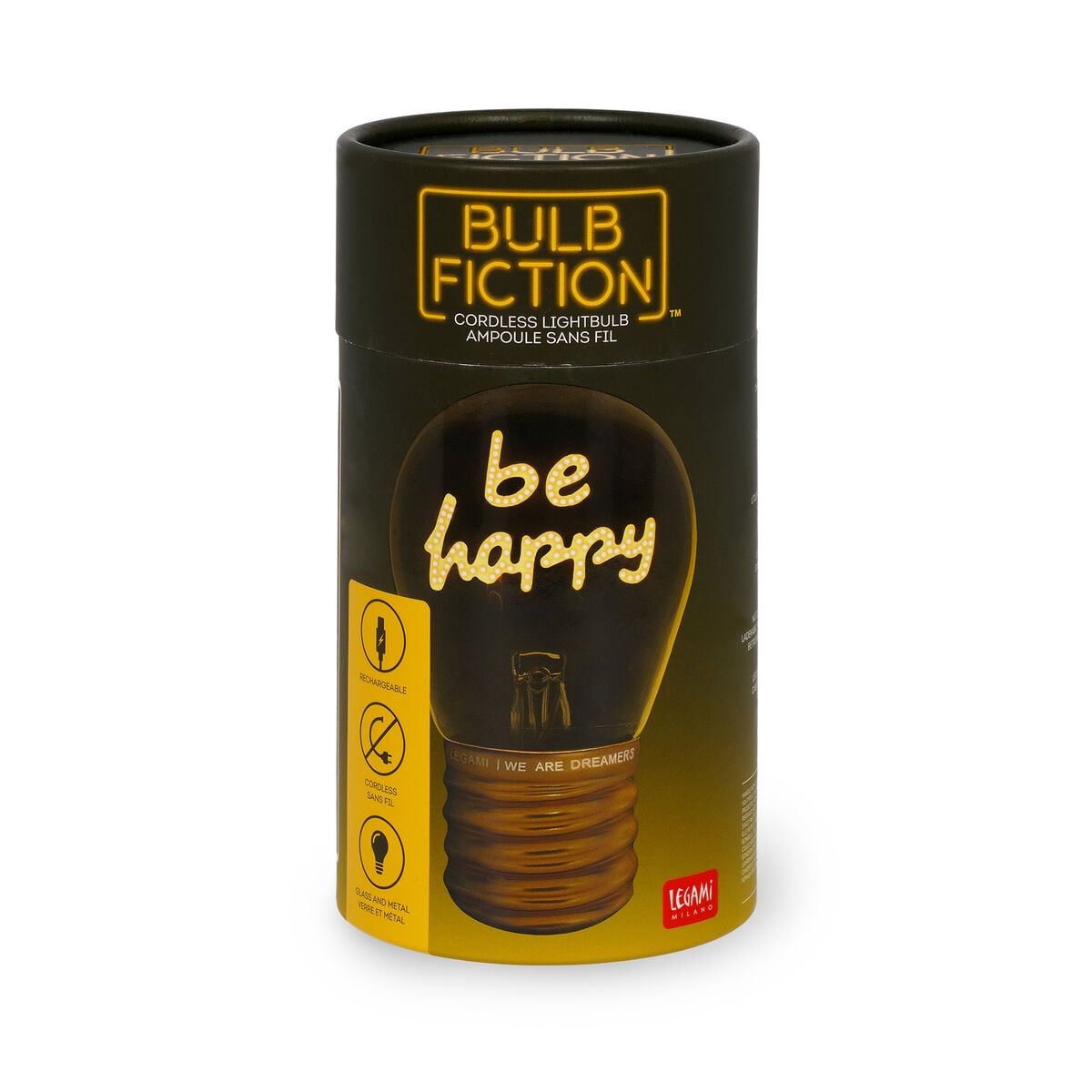 Lampe Décorative de Table en Forme d’Ampoule - Be Happy - Bulb Fiction