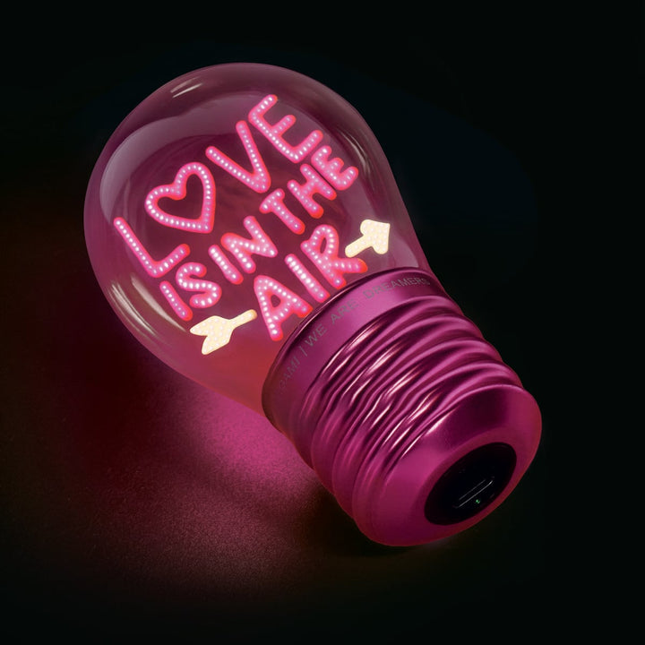 Lampe Décorative de Table en Forme d'ampoule - L'amour est dans l'air - Ampoule Fiction