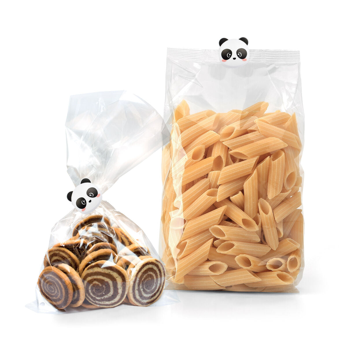 Set de 6 Clips de Fermeture pour Sachets - Panda - Bag Clips