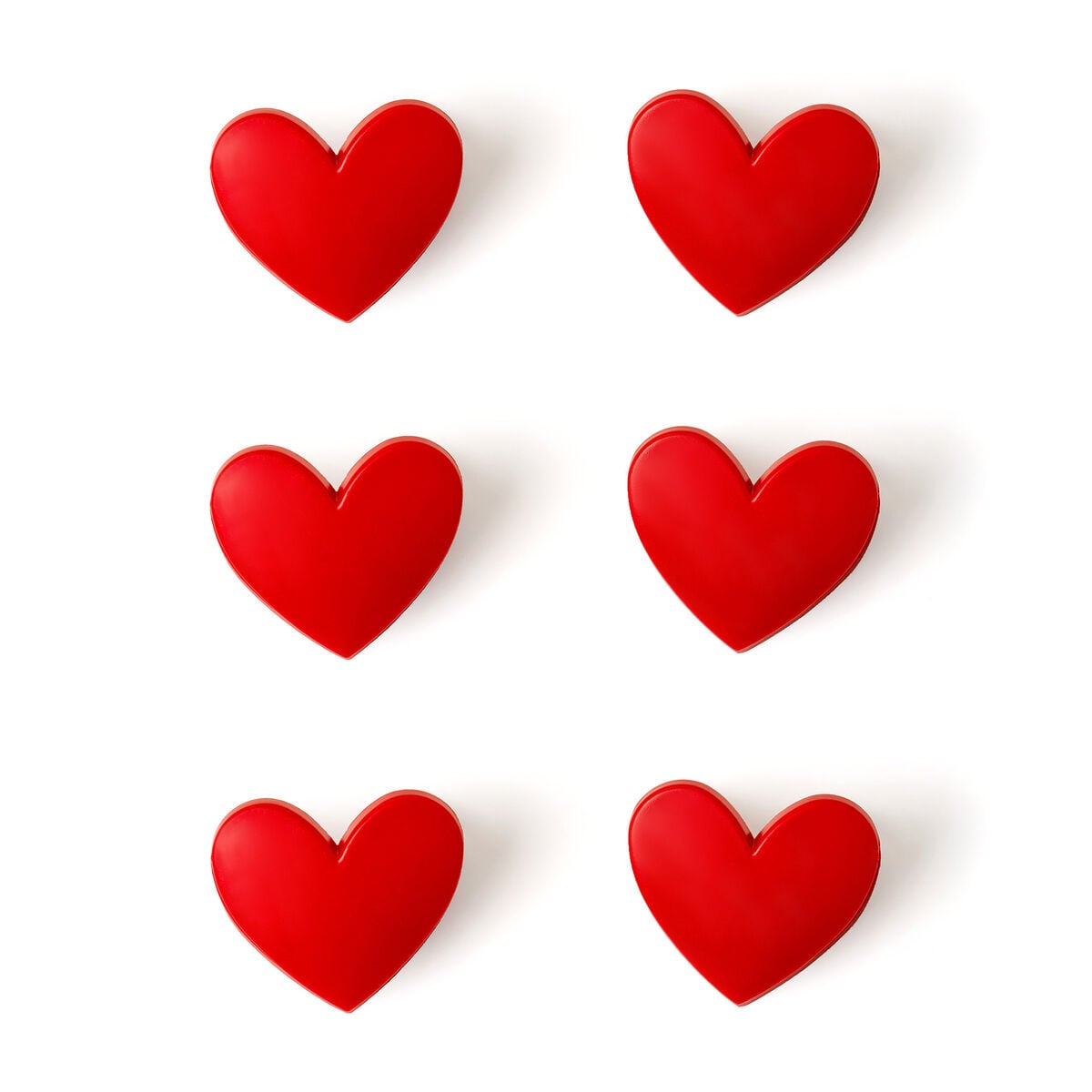 Set de 6 Clips de Fermeture pour Sachets - Heart - Bag Clips