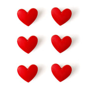 Set de 6 Clips de Fermeture pour Sachets - Heart - Bag Clips