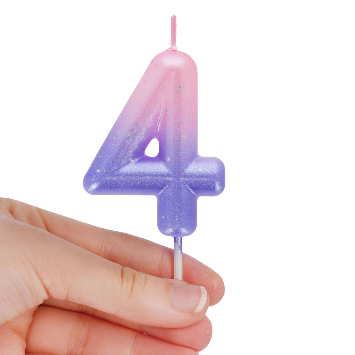 Bougie Gâteau Pink - 4 - Happy Birthday Candle