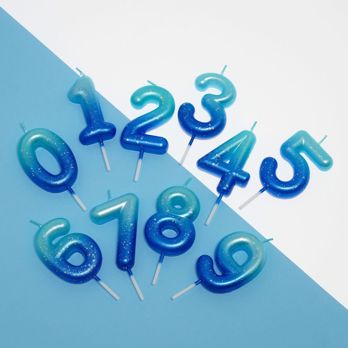 Bougie Gâteau Blue - 1 - Happy Birthday Candle
