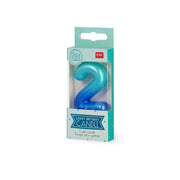 Bougie Gâteau Blue - 2 - Happy Birthday Candle