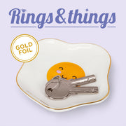 Soucoupe en Céramique Vide-Poche - Egg - Rings & Things