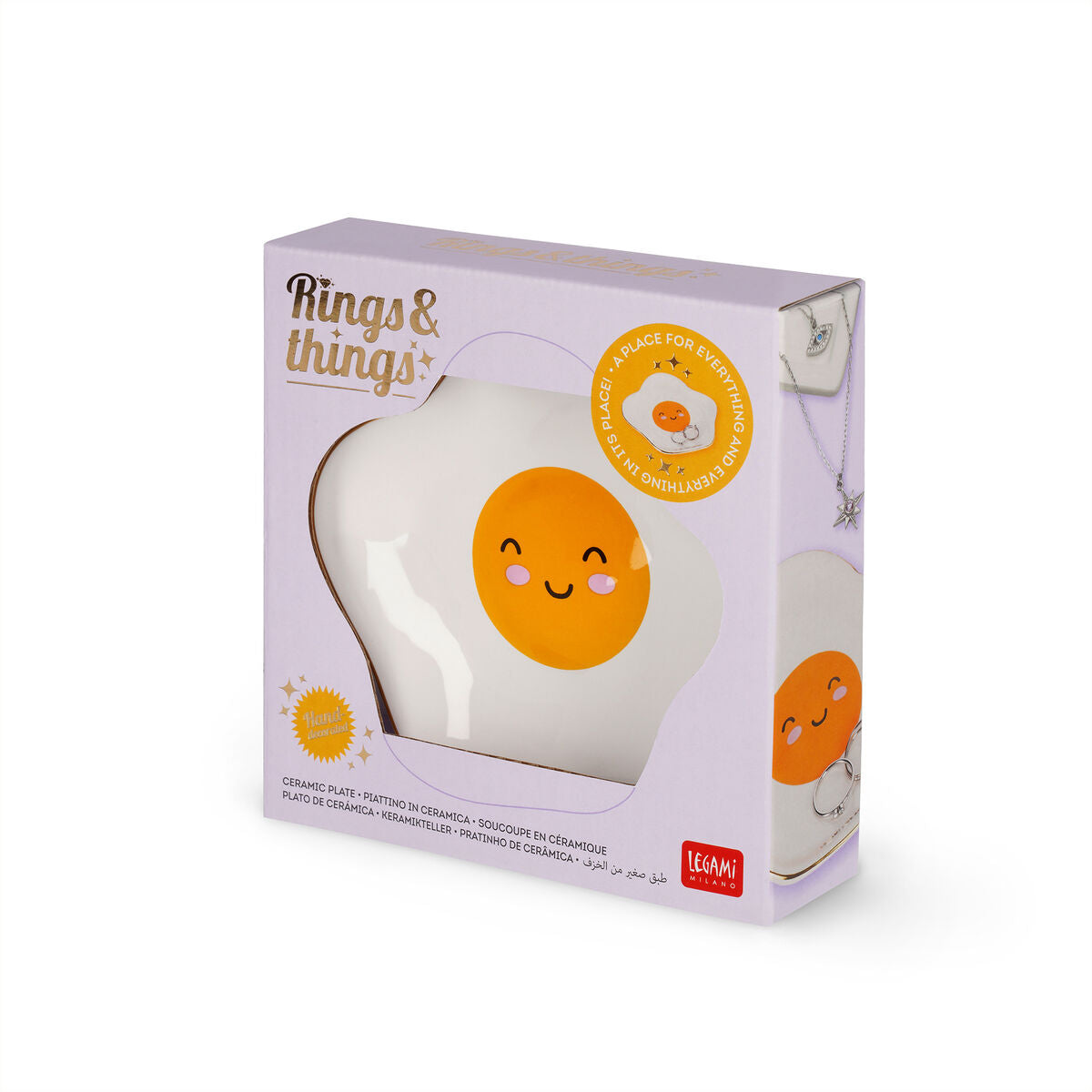 Soucoupe en Céramique Vide-Poche - Egg - Rings & Things