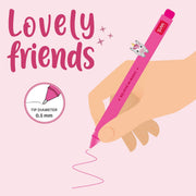 Stylo Gel avec Animal Décoratif Unicorn « Believe in Magic » - Lovely Friends