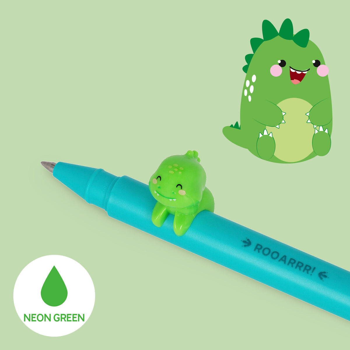 Stylo Gel avec Animal Décoratif Dino « Rooarrr » - Lovely Friends