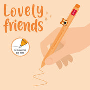 Stylo Gel avec Animal Décoratif Tiger « Grrreat Adventures » - Lovely Friends