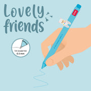 Stylo Gel avec Animal Décoratif Llama « No Probllama » - Lovely Friends