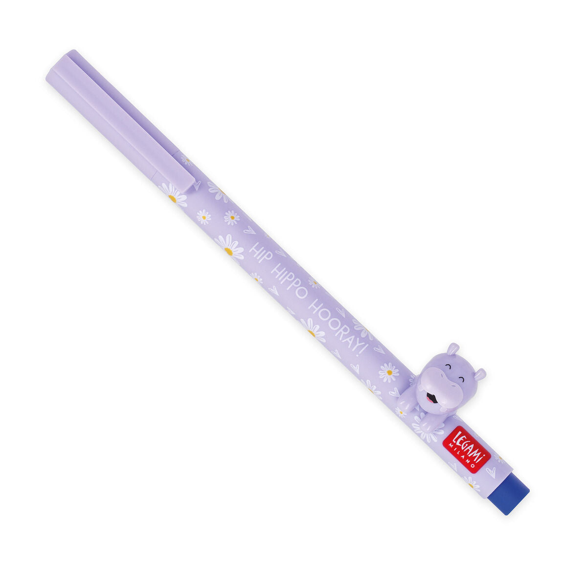 Stylo Gel avec Animal Décoratif Hippo « Hippo Hooray » - Lovely Friends