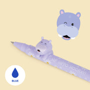 Stylo Gel avec Animal Décoratif Hippo « Hip Hippo Hooray » - Lovely Friends