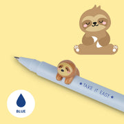 Stylo à Encre Gel avec Animal Décoratif Sloth « Take It Easy » - Lovely Friends