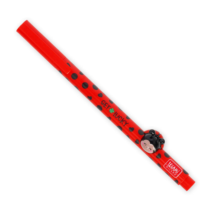 Stylo Gel avec Animal Décoratif Ladybug «Get Lucky» - Lovely Friends