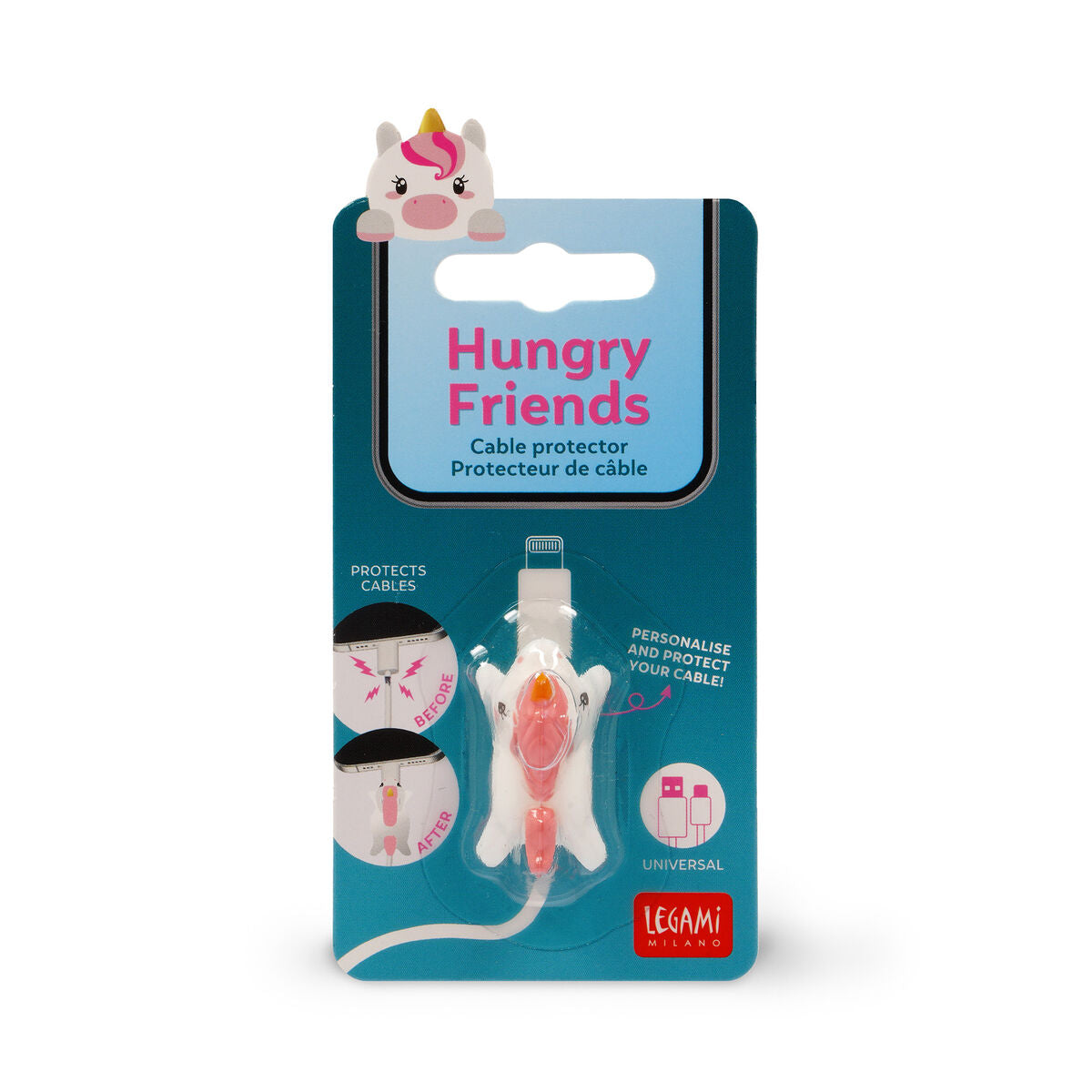 Protecteur de Câble Unicorn - Hungry Friends