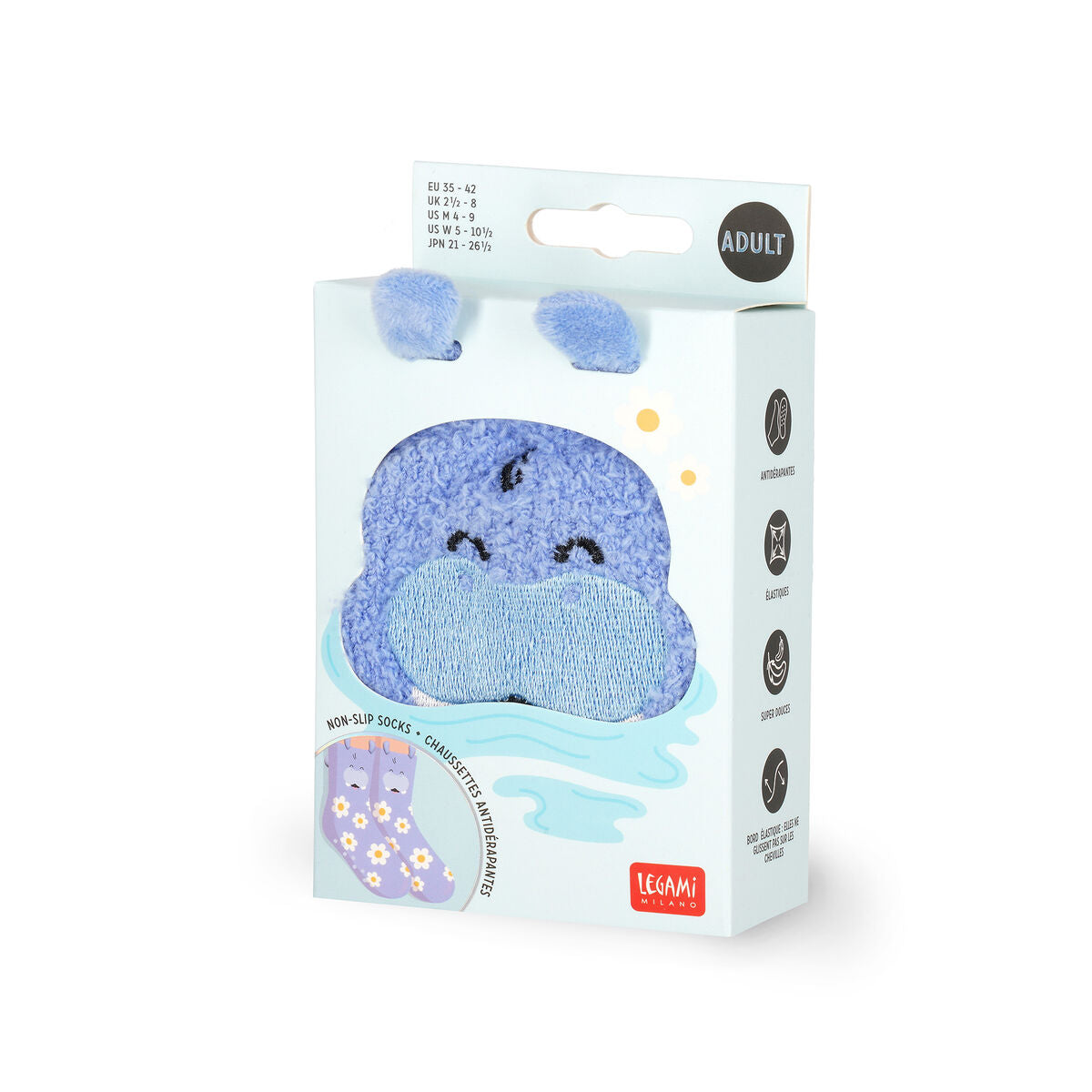 Chaussettes Antidérapantes Adulte Hippo - It's a Match!