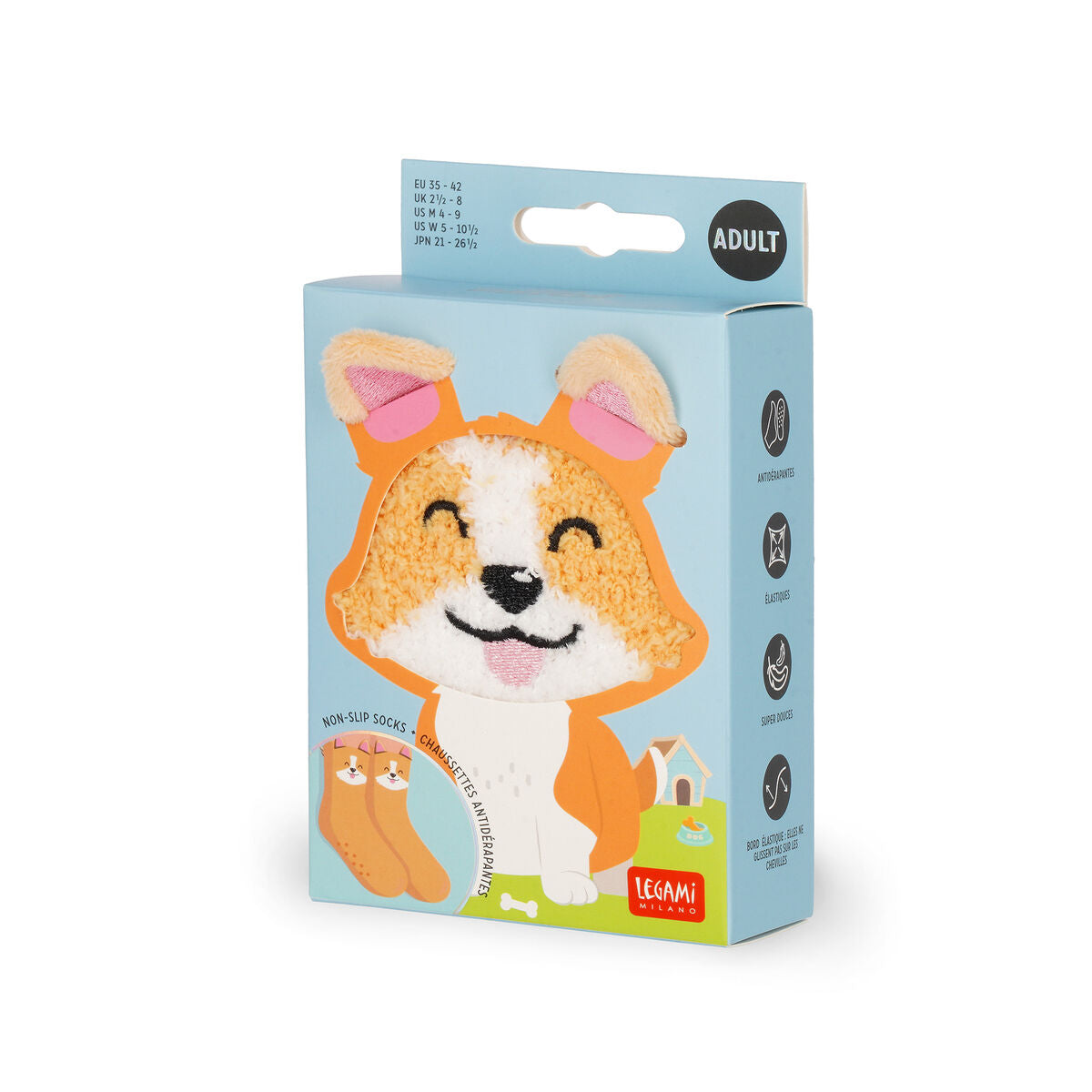 Chaussettes Antidérapantes Adulte Corgi - It's a Match!