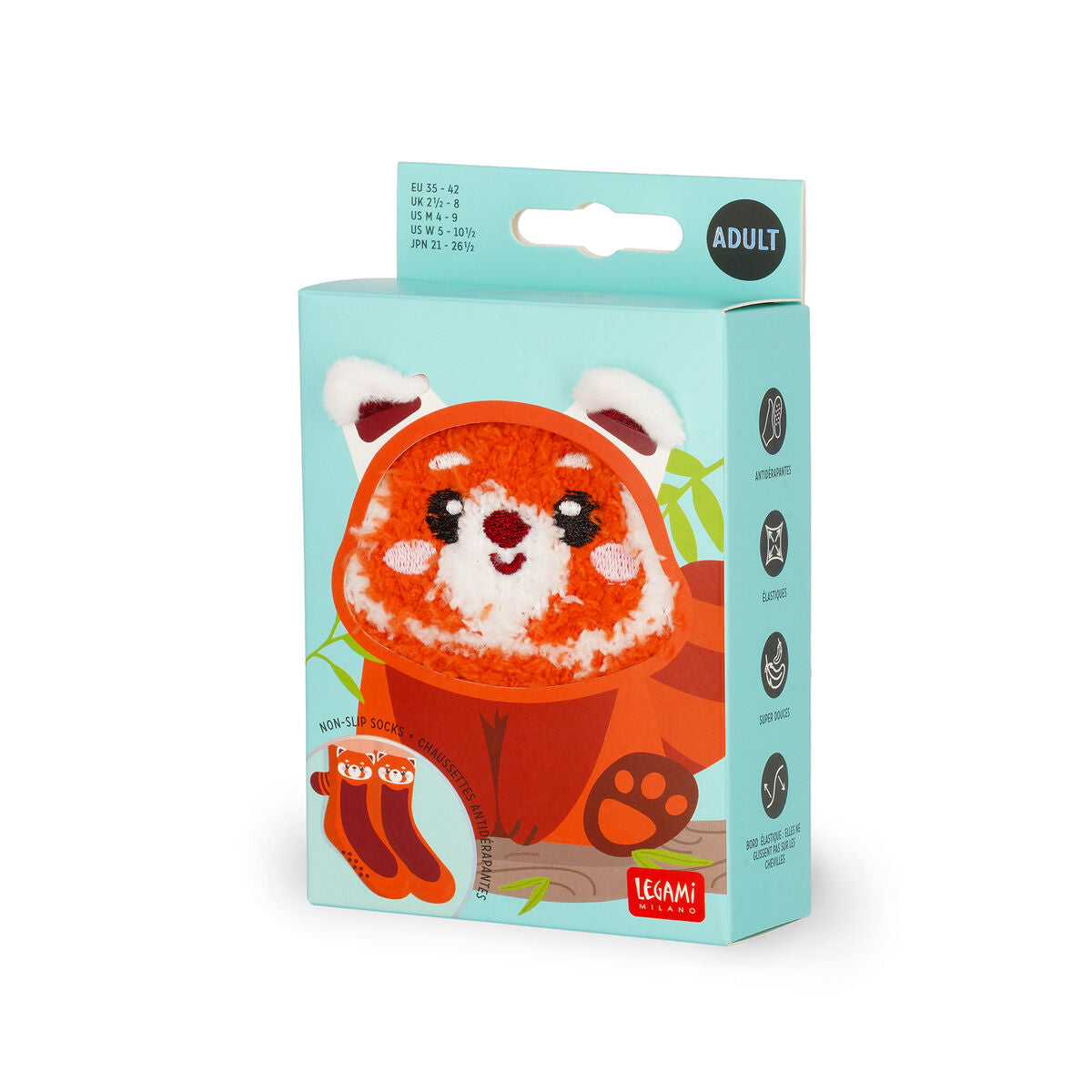 Chaussettes Antidérapantes Adulte Red Panda - It's a Match!