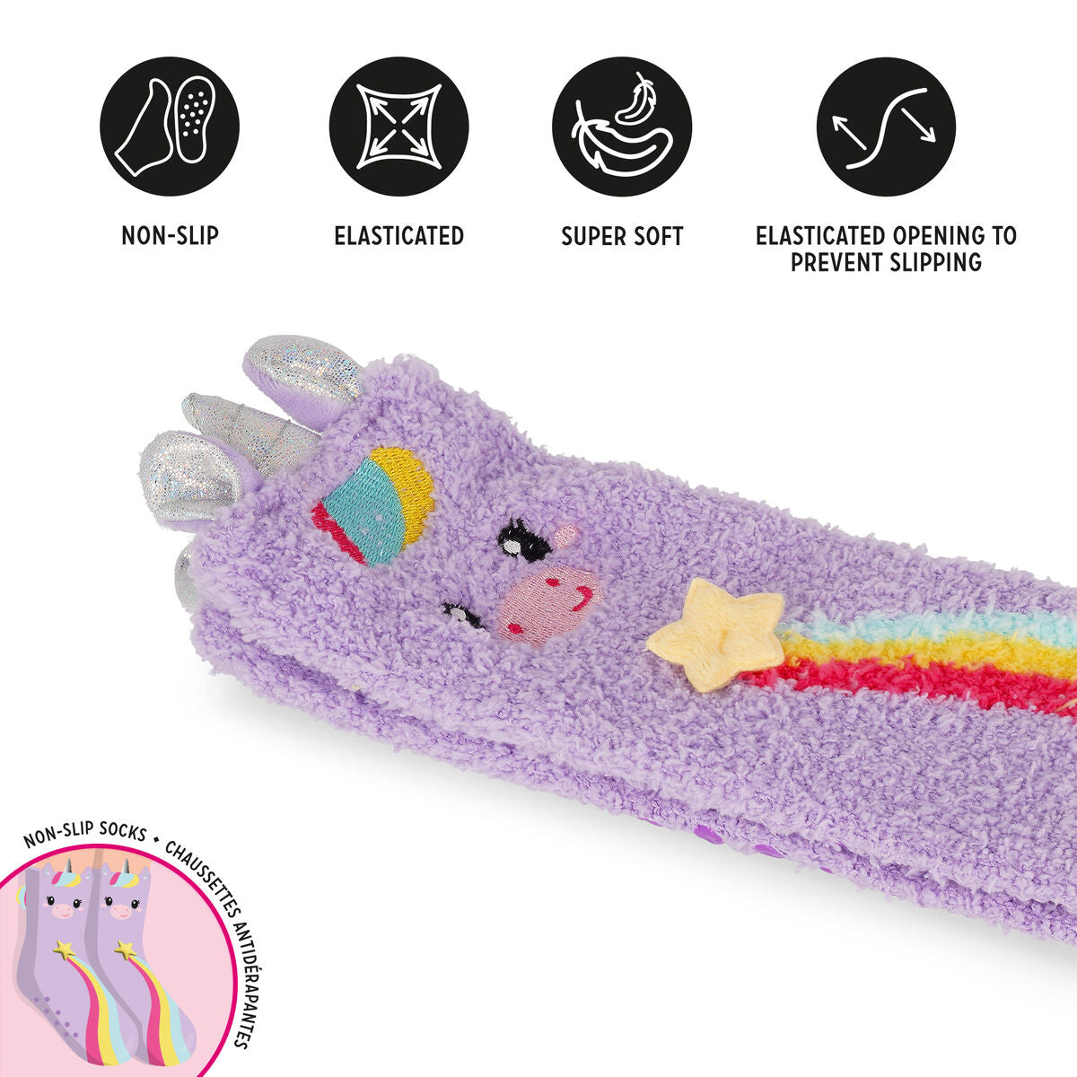 Chaussettes Antidérapantes Adulte Unicorn - It's a Match!