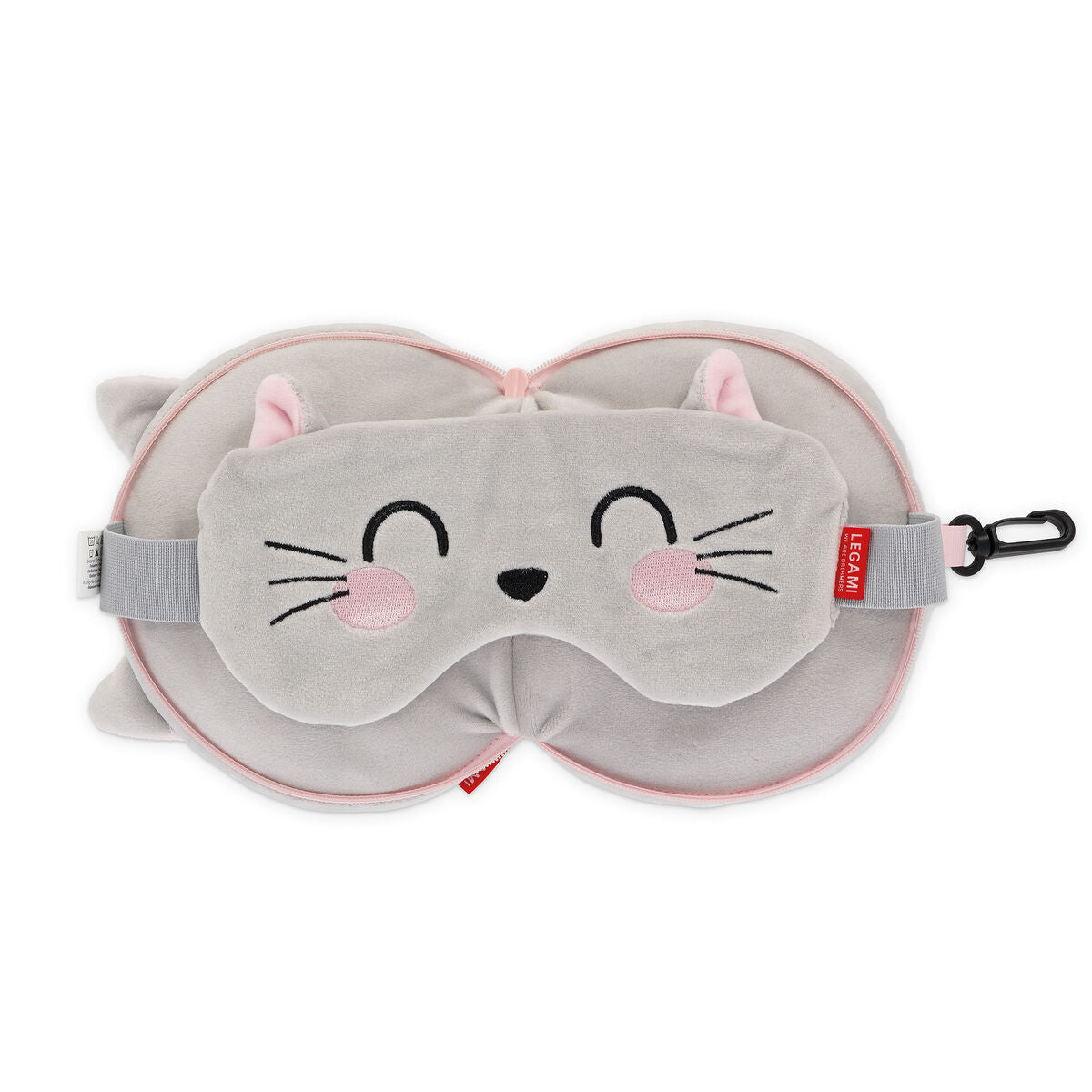 Coussin de Voyage avec Masque de Sommeil Kitty - My Travel Buddy