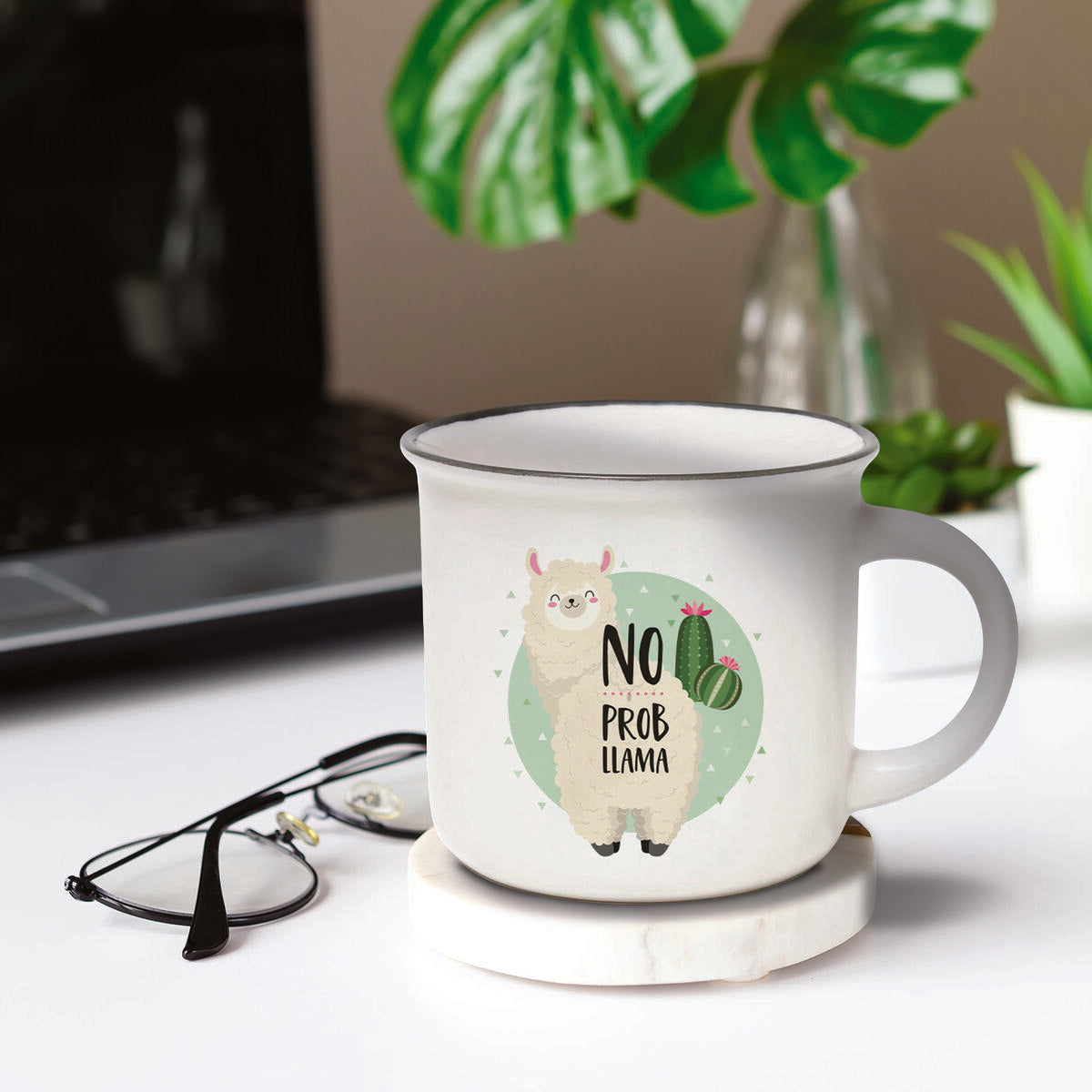 Tasse en Porcelaine - Llama - Cup-Puccino