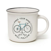 Tasse en Porcelaine - Plongeur à vélo - Cup-Puccino