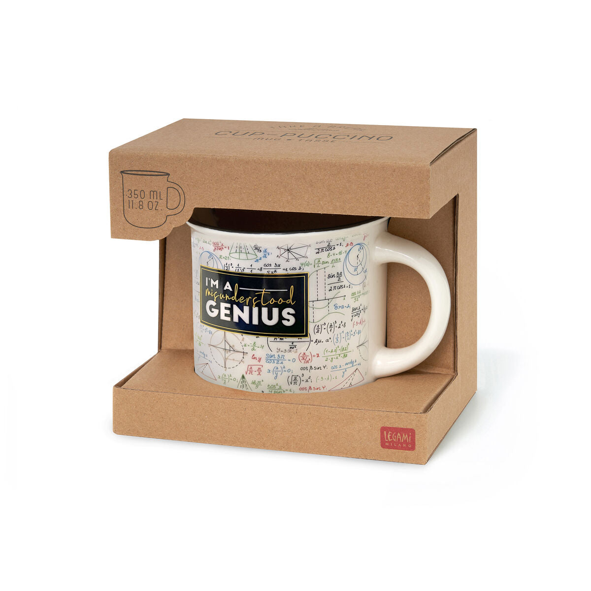 Tasse en Porcelaine New Bone China avec Illustration sur le thème Génie. Capacité 350 ml. Idée Cadea