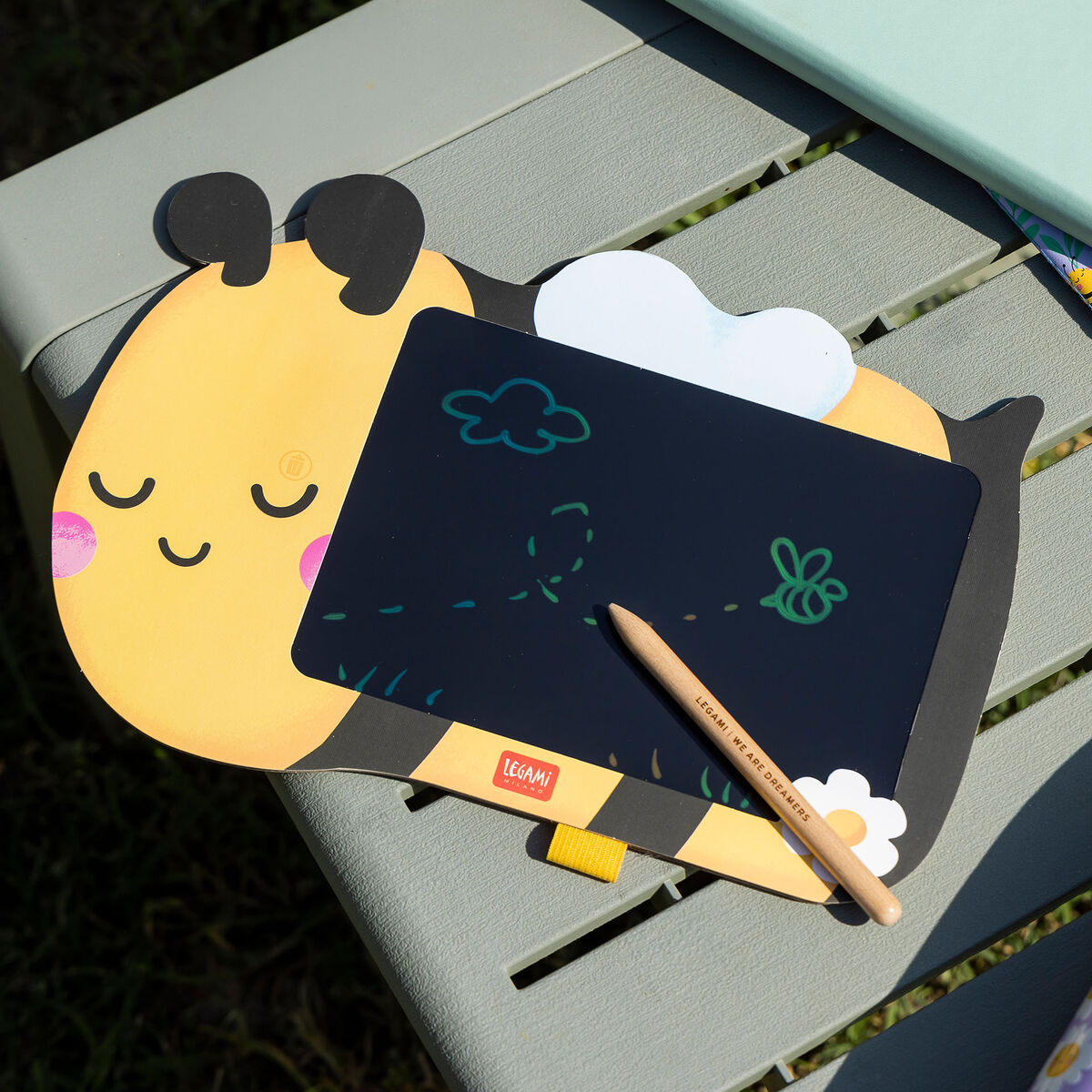 Ardoise Portable LCD en Carton - Bee - Magic Sketch Board