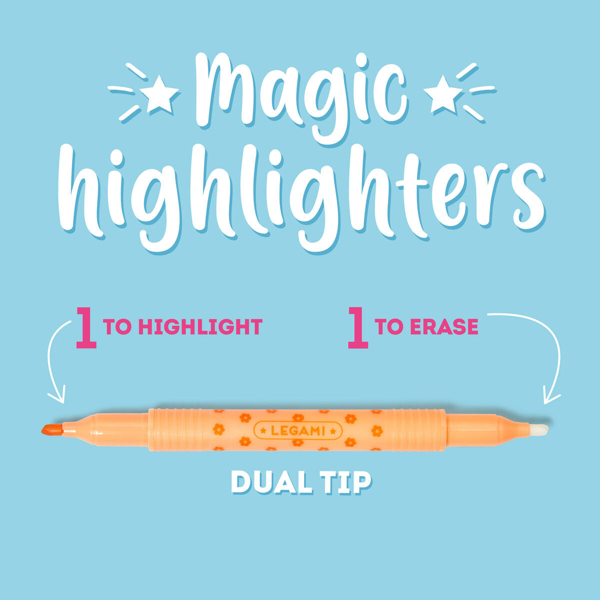 Set de 6 Surligneurs Effaçables - Magic Highlighters