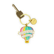 Porte-Clés en Métal Émaillé - Hot Air Balloon - What A Key Ring!