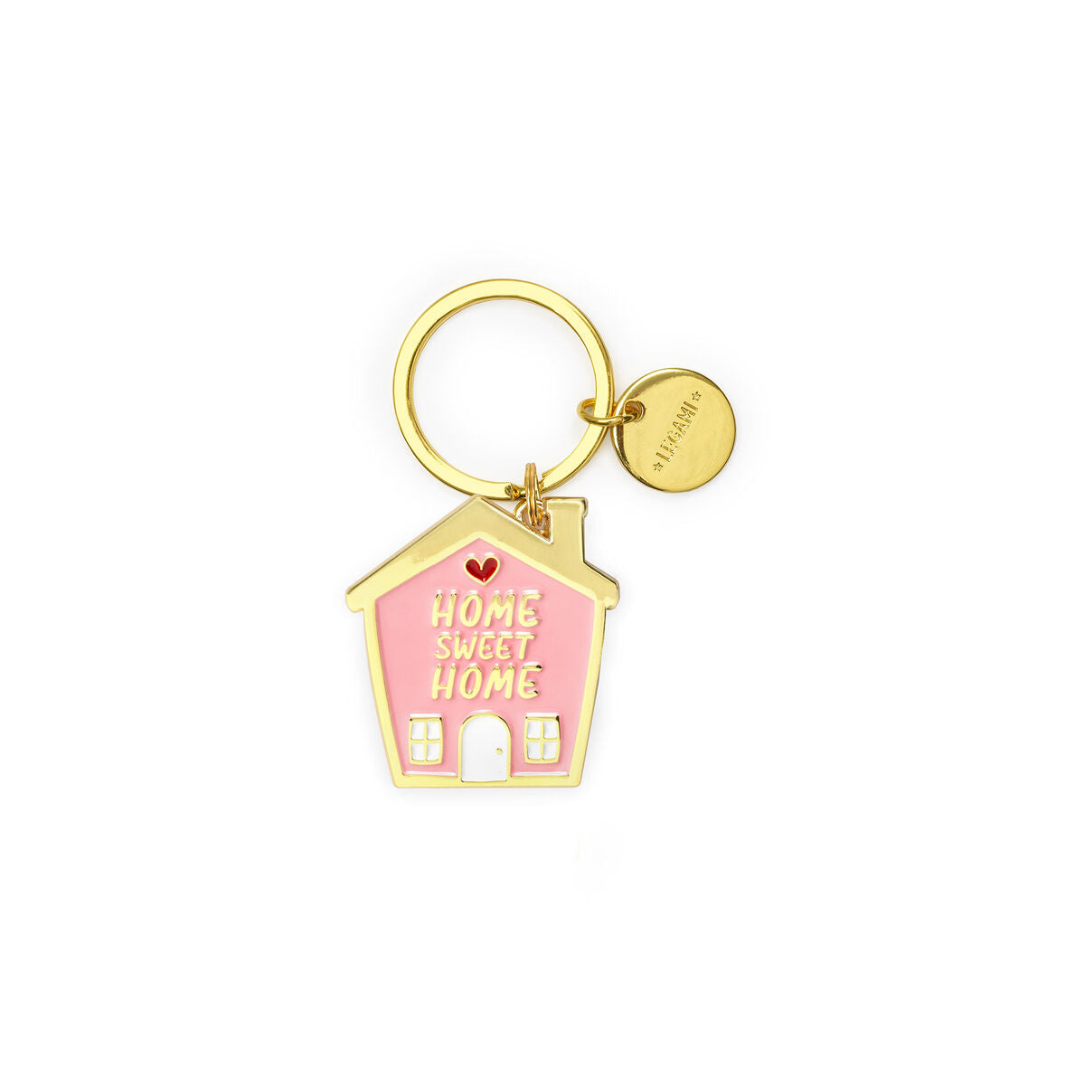 Porte-Clés en Métal Émaillé - Maison - Quelle bague à clés!
