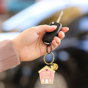 Porte-Clés en Métal Émaillé - House - What A Key Ring!