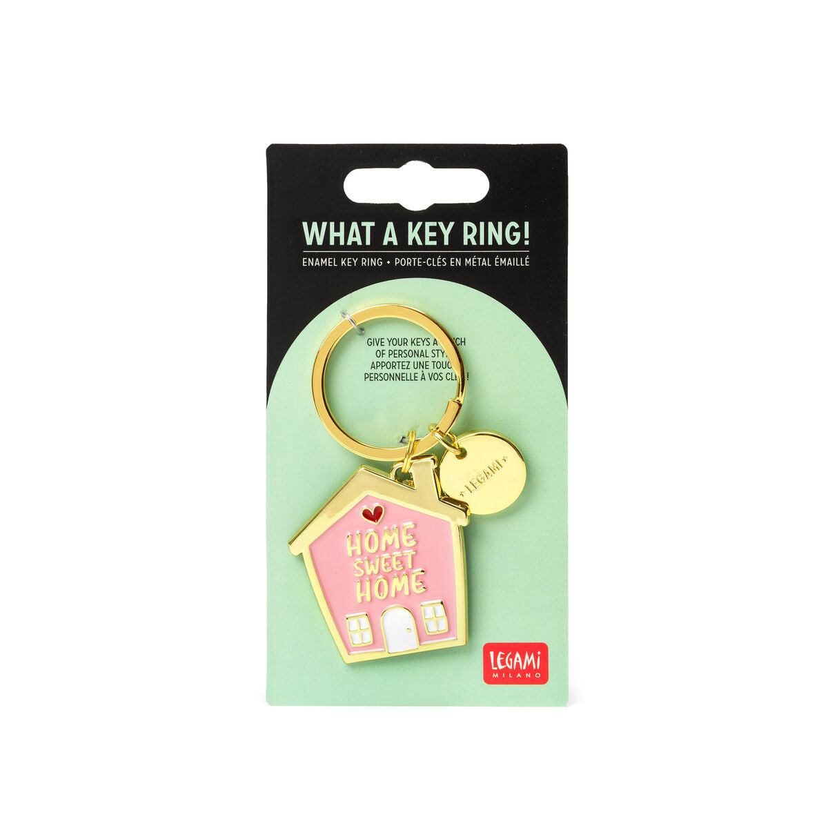 Porte-Clés en Métal Émaillé - House - What A Key Ring!