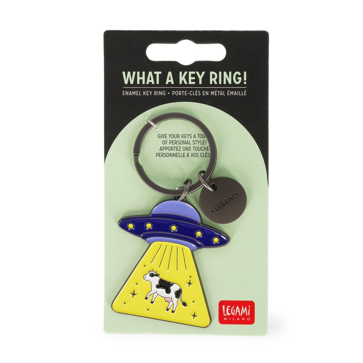 Porte-Clés en Métal Émaillé - Space - What A Key Ring!