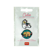 Set de 2 Adhésifs en Métal Llama + Sloth - Cutie