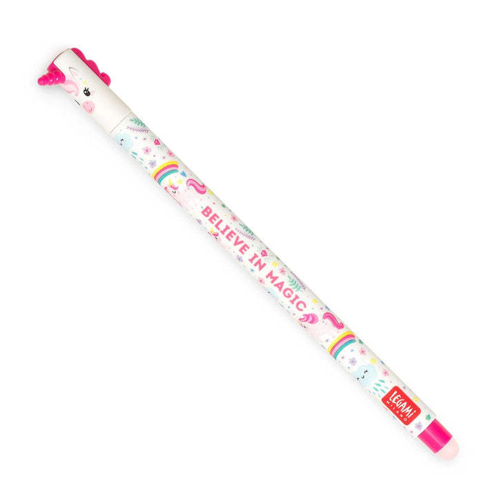 Stylo à Encre Gel Effaçable Licorne « Croyez en magie » - Érasable stylo