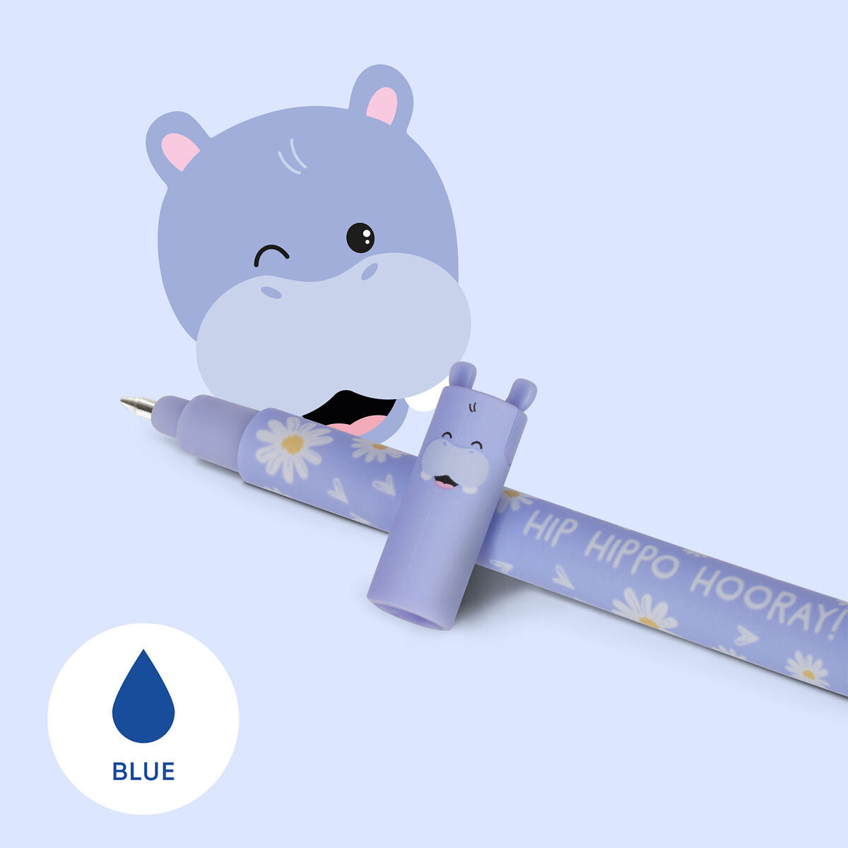 Stylo Effaçable Hippo « Hip Hippo Hooray! » - Erasable Pen